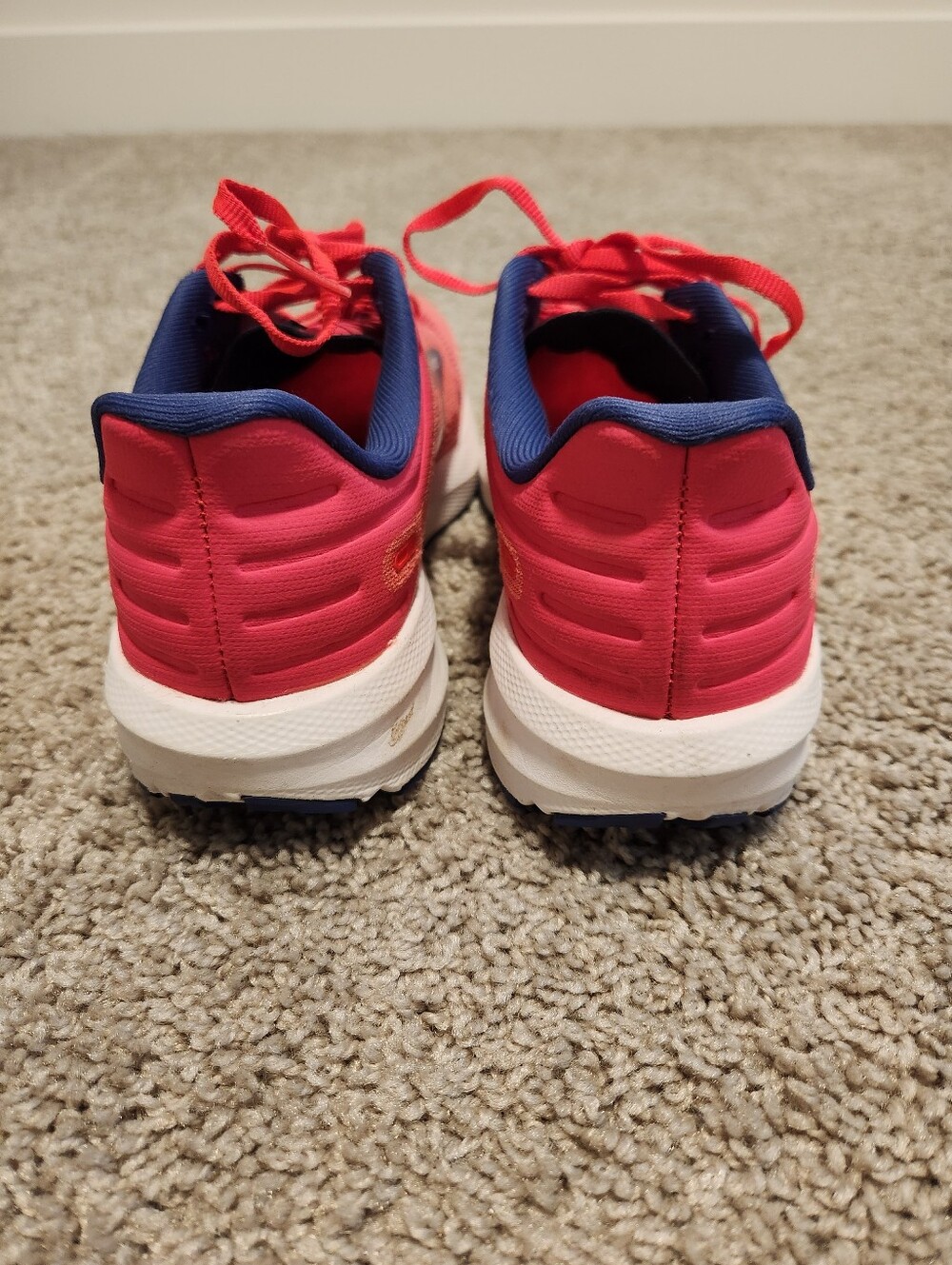 Brooks Launch 9 Running Shoes Womens Pink Navy Cardio Training Size 7.5 - Picture 8 of 12